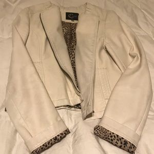 Faux leather jacket